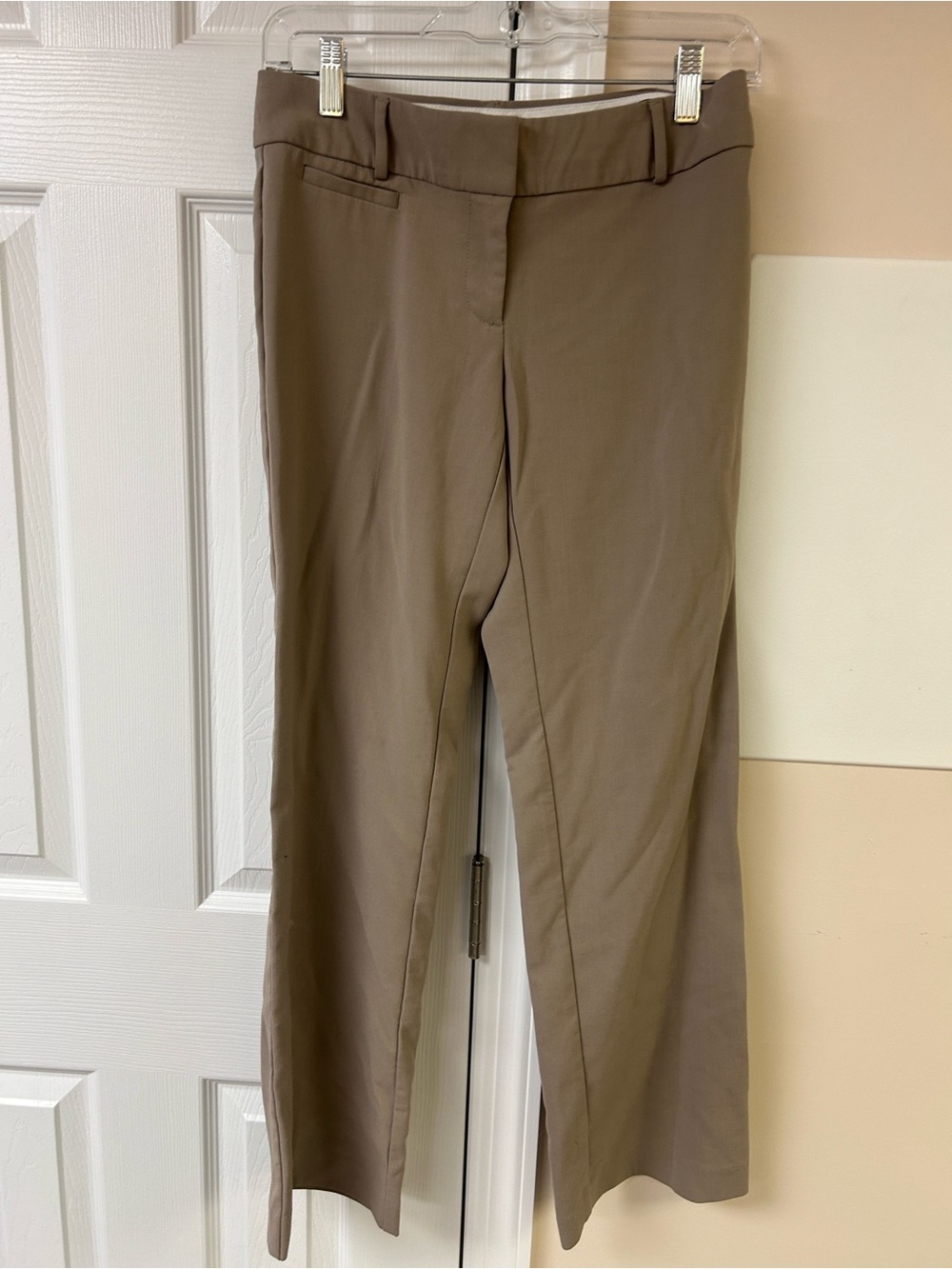 LOFT Petites Julie Trouser Pants Khaki